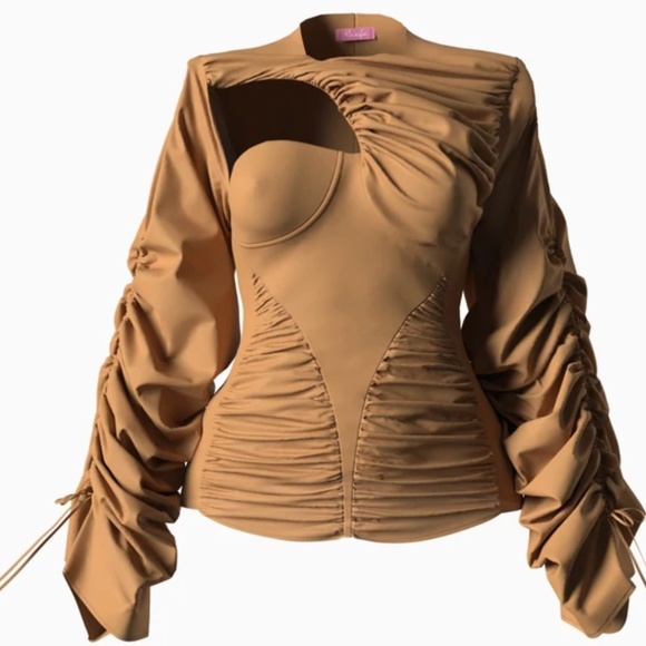 Hanifa Tops - Hanifa Veronique blouse (1X) NWT